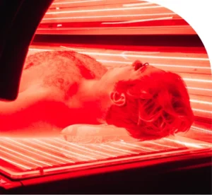 Renu Red Light Therapy Treatment Close Up Renu Red Light Therapy Treatment Close Up
