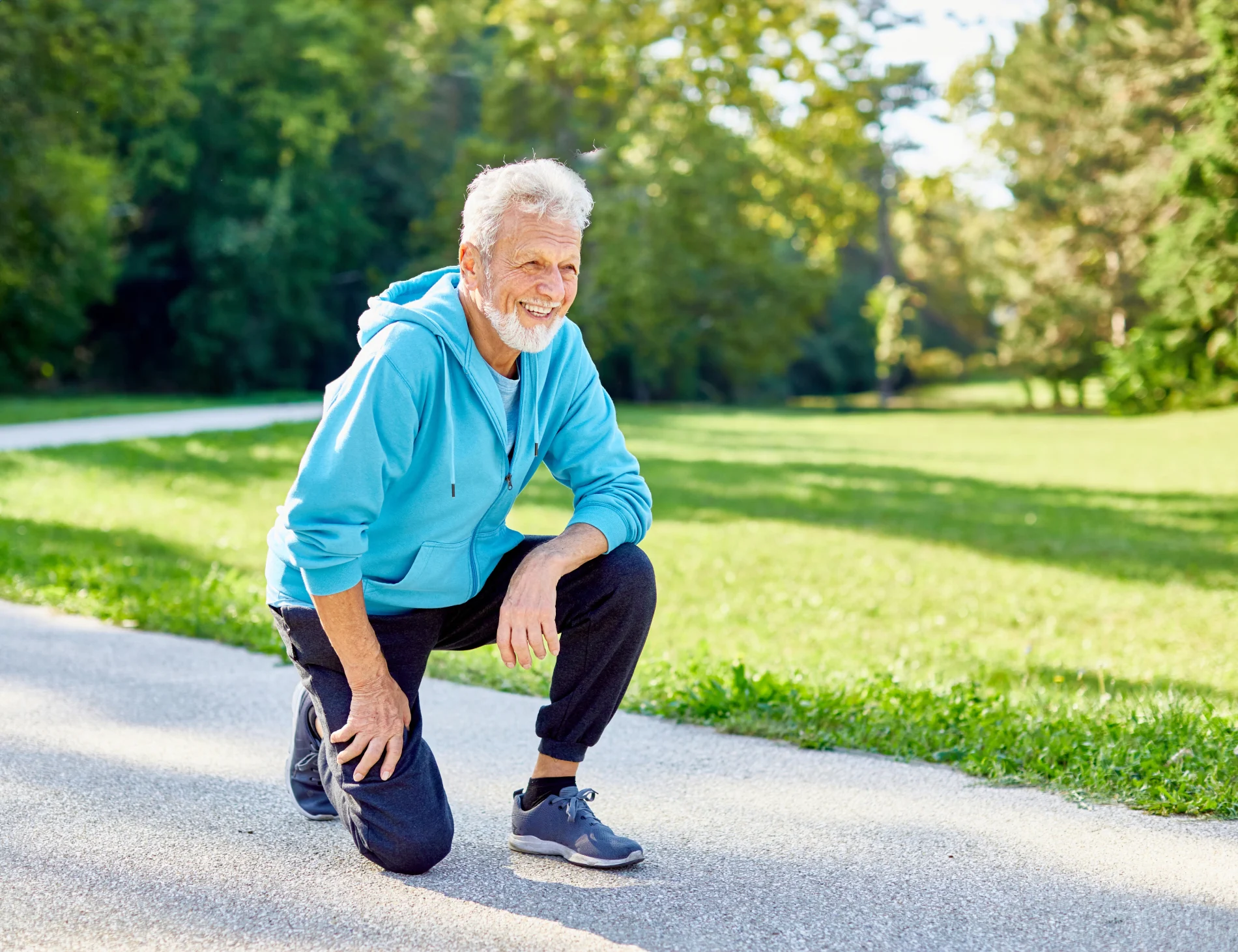 Older, Active Person Looking Happy Outdoors
