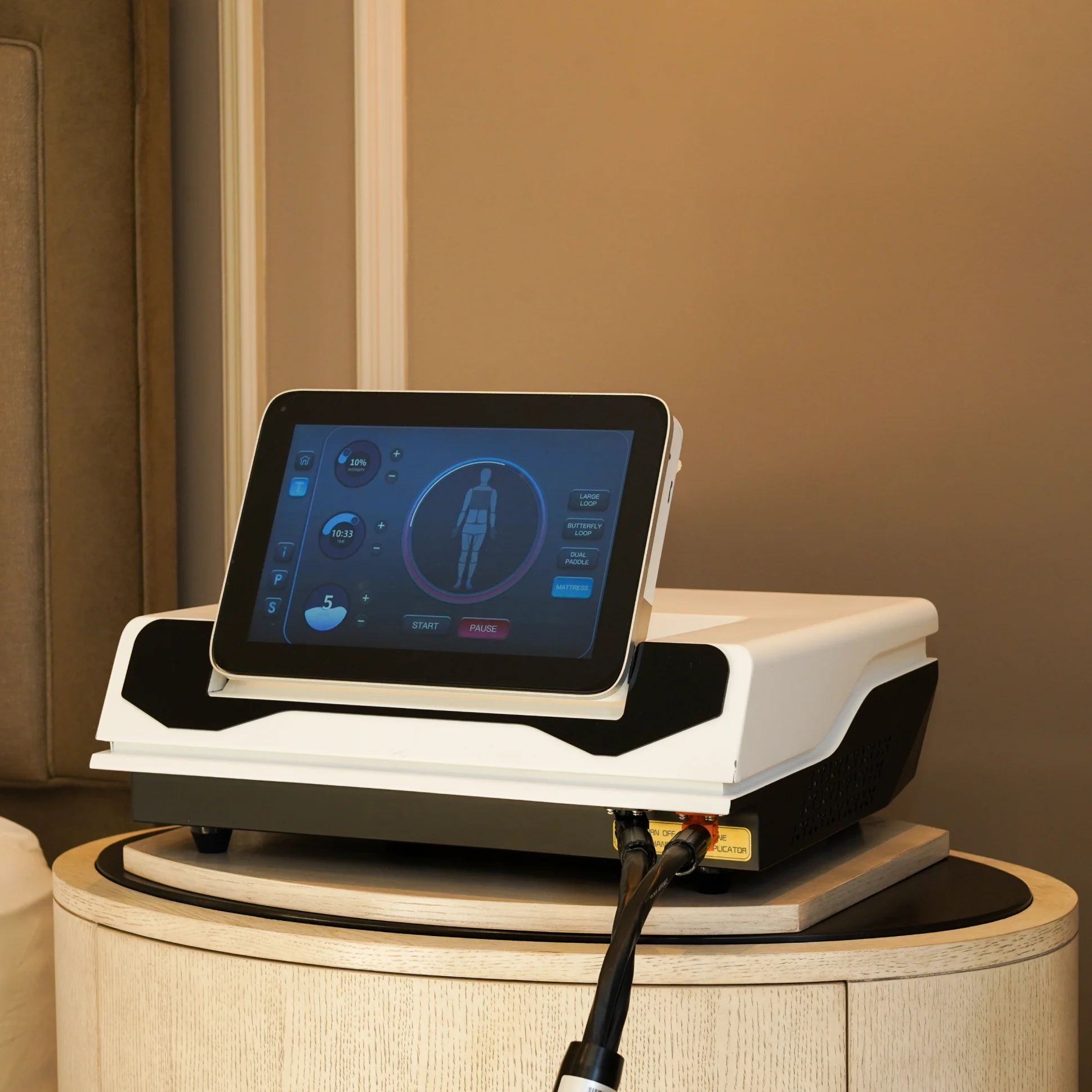 PEMF therapy device available for beginners at Re:nu London wellness centre.